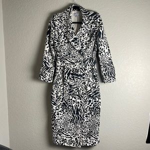 NWOT Sergio Hudson x Target Animal Print Trench Coat